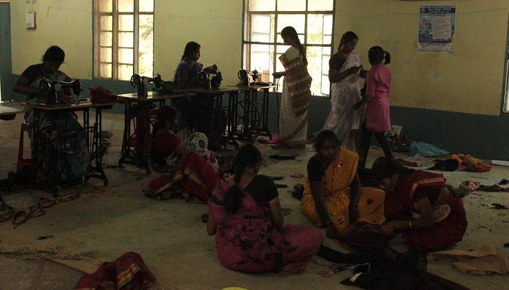 Women empowerment – learning art of stitching